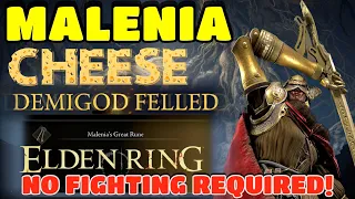 ELDEN RING | MALENIA CHEESE GLITCH | NO FIGHTING REQUIRED | 1 MILLION RUNES | RUNE GLITCH