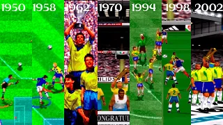 BRASIL EM FINAIS DE COPA DO MUNDO - RECRIADOS NO VIDEOGAME