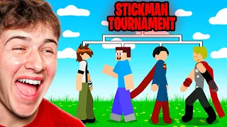 BECKBROS React To SUPERHERO STICKMAN TOURNAMENT!