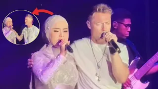 Penonton Histeris ! Detik2 Ronan Keating Cium Putri Ariani Di Atas Panggung Tadi Malam