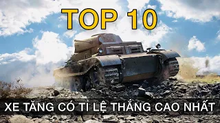 TOP 10 xe tăng có tỉ lệ thắng cao nhất World of Tanks