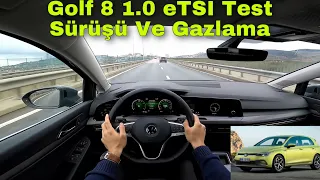 Yeni Golf 8 1.0 eTSI Style Test Sürüşü /1.0 eTSI Motor Gidiyor Mu ? Golf 8 POV Sürüşü /VW Acarlar