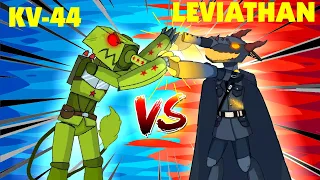 Kv-44 robot Vs Leviathan robot - Cartoons about tanks