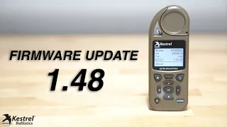 Kestrel Ballistics Firmware Update 1.48