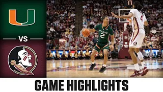 Miami vs. Florida State Men's Basketball Highlight (2022-23)