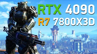💣 Тестування FPS в грі Fallout 4   RTX 4090 + R7 7800X3D l 4K & 8K 2