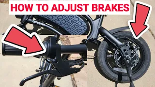 How To Adjust Brakes and Braking Pads on Jetson Bolt Pro Ebike