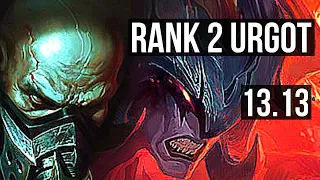 URGOT vs AATROX (TOP) | Rank 2 Urgot, 6/0/6, Dominating | NA Grandmaster | 13.13