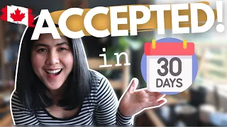 TOP 7 SCHOOLS that offer ACCEPTANCE in 30 DAYS or LESS for International students in Canada!