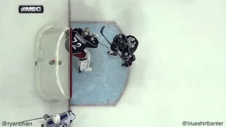 Rangers at Blue Jackets - 10/9/15 - Kevin Hayes goal