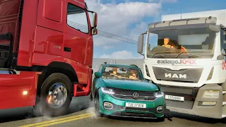 Realistic Truck and Car Crashes #6 | BeamNG.drive