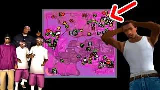 ISSO acontece quando OS BALLAS DOMINAM TODO O MAPA DO GTA SA