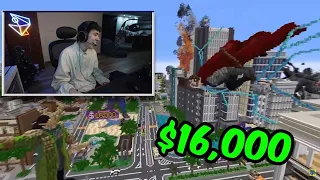 SPREEN REACCIONA a CONSTRUCCIONES en MINECRAFT por 10.000 DOLARES