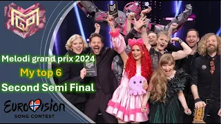 Melodi Grand Prix 2024| HEAT 2 | MY TOP 6: AFTER THE SHOW | Eurovision 2024