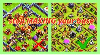 why you should RUSH your base in clash of clans