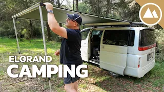 Offroad Camping in Nissan Elgrand 4x4 Campervan