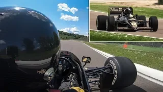 OnBoard an ex-Senna Lotus 97T F1 car at Imola Circuit: Warm Up, Demo Laps & Sound!