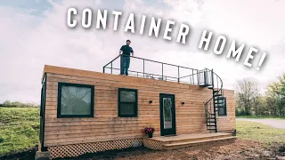 PERFECT SHIPPING CONTAINER HOME W/ ROOF PATIO! | AIRBNB FULL TOUR!