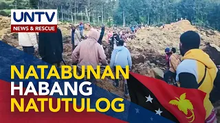 Nasa 100 bahay, natabunan ng gumuhong lupa sa Papua New Guinea