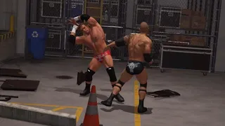 WWE 2K24 | The Rock vs Triple H | Backstage Brawl