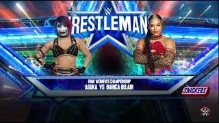 Asuka vs Bianca Belair - Raw Women's Championship - WrestleMania 39 - 04/02/2023 - WWE 2K23