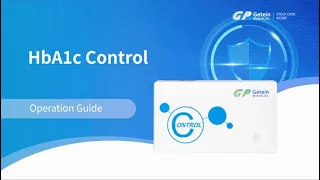 Getein 1100 POCT Analyzer HbA1c Control Operation Guide