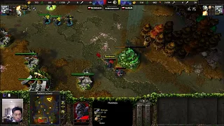 Robinson (NE) vs SoKeR (NE) - WarCraft 3 - Night Elf Mirror - Gold Highlight - WC3364