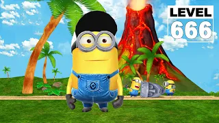 Despicable Me: Minion Rush The Volcano Island Lvl 666 - Referee Minion commit 160 Despicable Actions