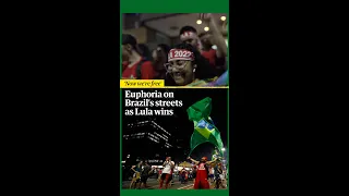 Euphoria on Brazil’s streets as Lula wins #shorts