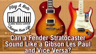 Can a Stratocaster Sound Like a Les Paul and Vice Versa? - Gibson vs Fender Tone Shootout