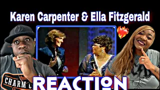 THE MOST BEAUTIFUL PERFORMANCE EVER!!!  KAREN CARPENTER & ELLA FITZGERALD MEDLEY (REACTION)