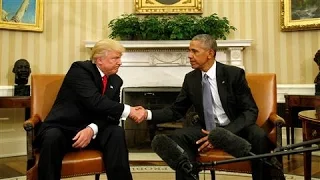 Donald Trump, Barack Obama Appear at White House Together