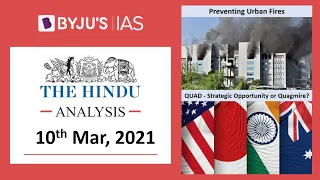 'The Hindu' Analysis for 10th March, 2021. (Current Affairs for UPSC/IAS)