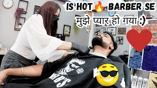 Lady Barber shop in Pattaya,Thailand ,2023| Barber's B ,Pattaya| Beautiful barber girl in Thailand 🤩