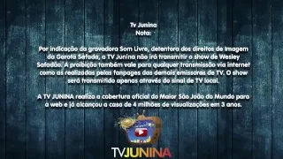 TV Junina - São João de Campina Grande Ao Vivo - 29/06/2018