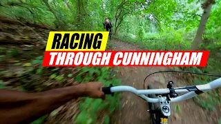 Racing Through Cunningham MTB Trails On A BMX Cruiser