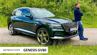 Genesis GV80: Premium-SUV mit Sechszylinder-Diesel im Test | Review | Fahrbericht | Autobahn | 2021