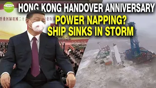 Trip to Hong Kong: Xi's heart so tired! Ship sinks in storm off Hong Kong, dozens of crew in danger