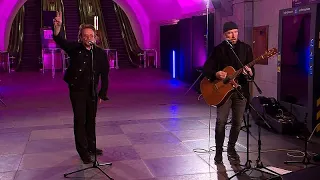 ВИДЕО: U2 и "Антитела" поют вместе в киевском метро