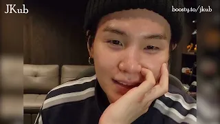 💜 [ОЗВУЧКА JKUB] Трансляция Мин Юнги SUGA на WEVERSE LIVE 14.02.2023