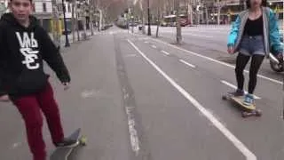 Longboarding in barcelona