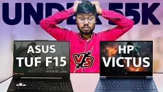 HP Victus VS Asus TUF F15 🔥🔥 Best Gaming Laptop Under 55000 ⚡️⚡️Asus Tuf F15 RTX 2050 vs HP Victus