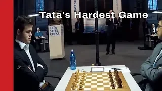 Magnus Carlsen vs Viswanathan Anand: Tata Steel  2019