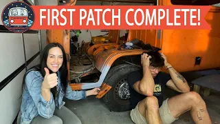 Welding Repair Panels (Beginner) | VW Bus Restoration Episode: 9