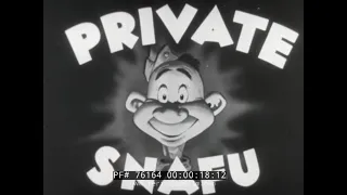 PRIVATE SNAFU "SPIES"  WWII CARTOON   CHUCK JONES  76164