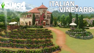 ITALIAN VINEYARD 🍷 // Sims 4 Speed Build // NoCC