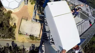 WE DROPPED A FRIDGE OFF A 45m TOWER!!