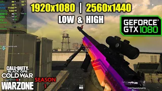 GTX 1080 | COD CW x Warzone - Season 1 - 1080p & 1440p / Low & High