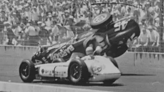 Indy 500 1961 Big Crash and Flip