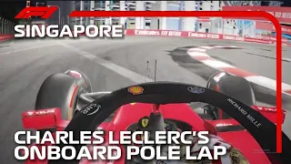 Charles Leclerc's Onboard Pole Lap | 2022 Singapore Grand Prix | Nipedius